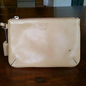 COACH leather wristlet