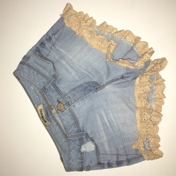 Denim shorts