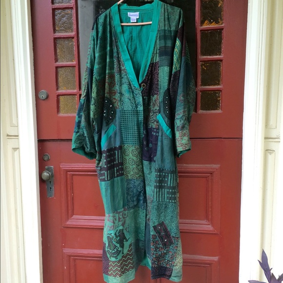 SARAANGI PATTERNED LIGHT COAT-NEW W/OUT TAGS - Picture 1 of 4