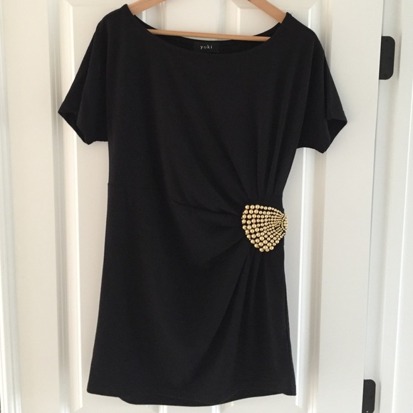 Black shift dress