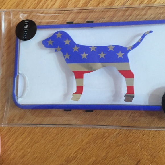 iPhone 6-6s pink nation American flag dog case