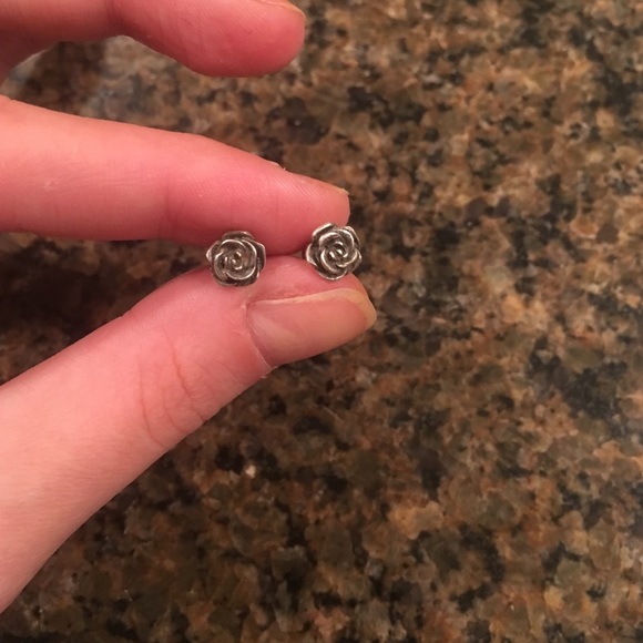 James Avery Rose Ear Posts