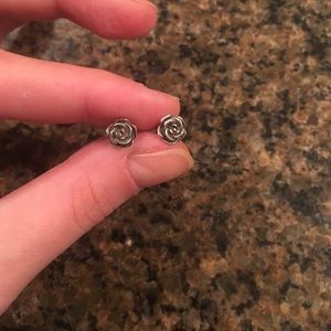 James Avery Rose Ear Posts