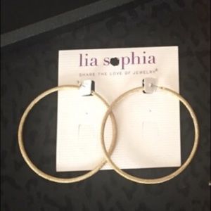 Gold lia sophia hoops