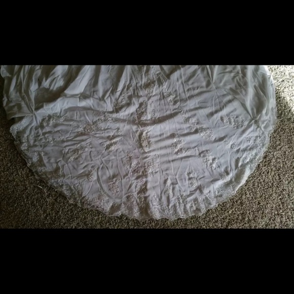 💗💗💗St Tropez White Crystal & Lace Wedding Dress - Picture 2 of 3