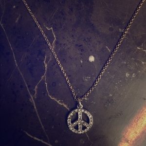 Juicy Couture Peace Sign Necklace