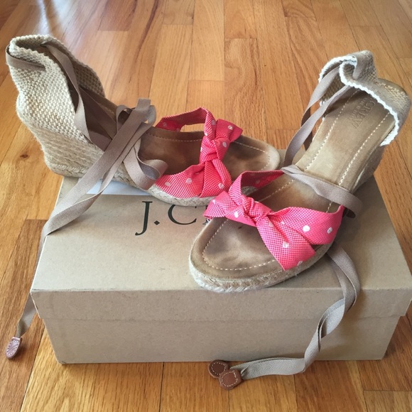 J. Crew Salmon Espadrilles w/ Box