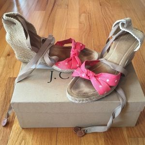J. Crew Salmon Espadrilles w/ Box