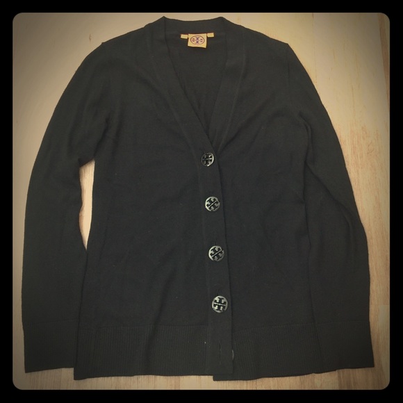 Tory Burch black light-weight wool sweater