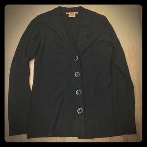 Tory Burch black light-weight wool sweater