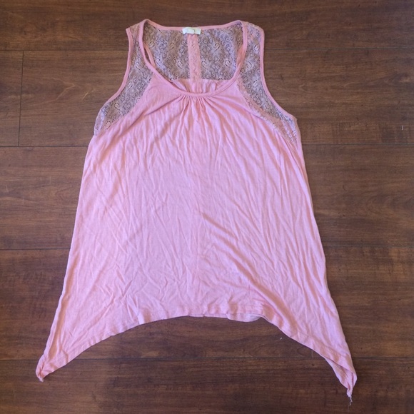 pink flowy tank top