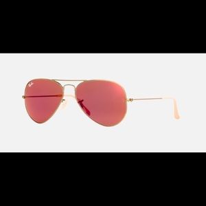 Maroon 58mm Rayban aviators!
