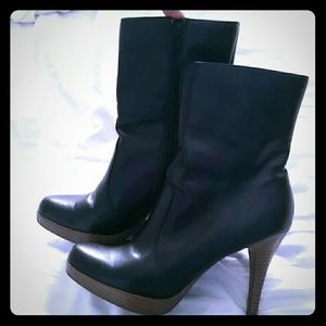 Fall Blk leather boots