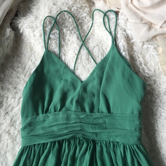 Green BB Dakota Chiffon Dress