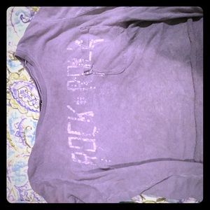 Rock n roll loose fitting crop top