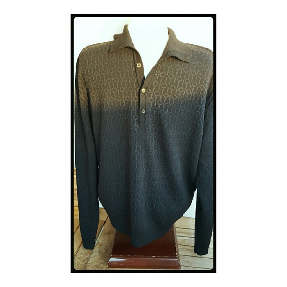 BLACK POLO STYLE SWEATER
