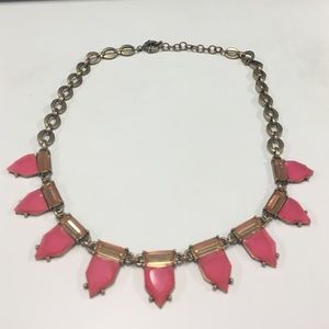 Pink statement necklace