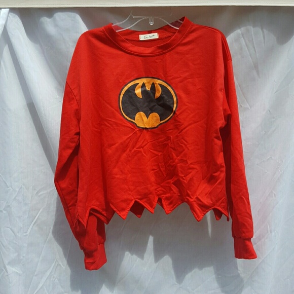 Batgirl Crop Top Sweater