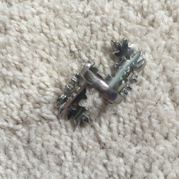 Cute silver leaf ring - Picture 4 of 4