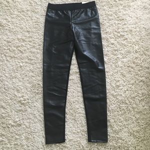 Victoria's Secret Pink faux leather leggings