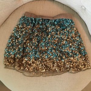 Girls Peek size S (4-5) sequin skirt