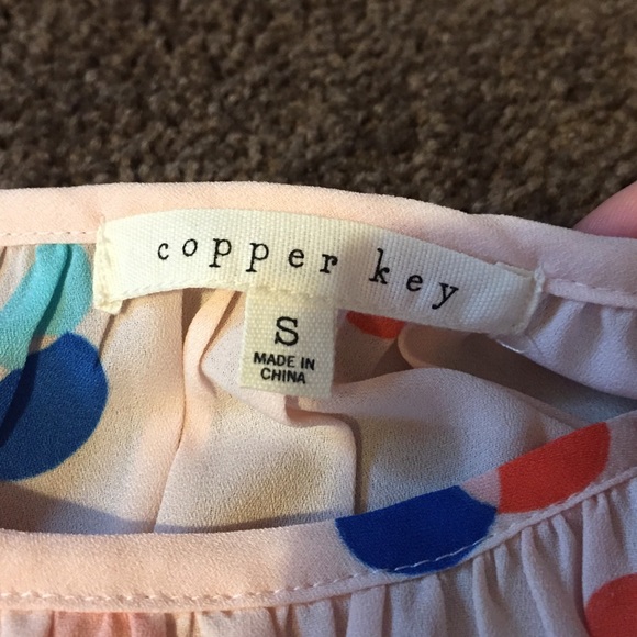 NWT Copper Key Flowy Polka Dot Top Small - Picture 2 of 4