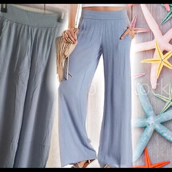 Gauzy palazzo pants