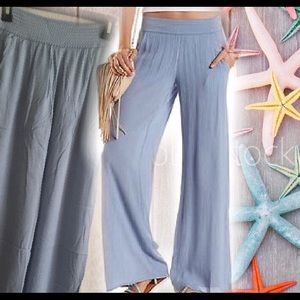Gauzy palazzo pants
