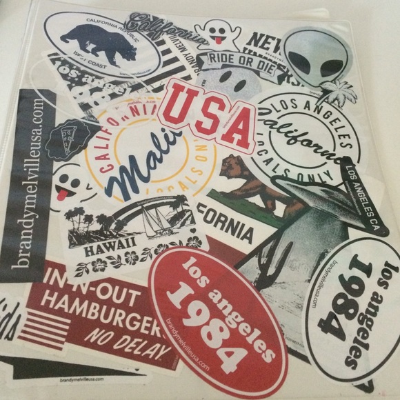 Binder with tons of stickers