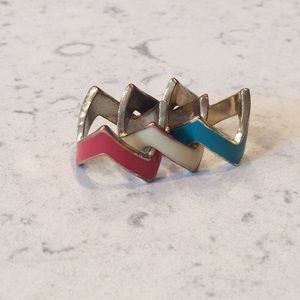 Stackable Fourth of July Rings ❤️💙