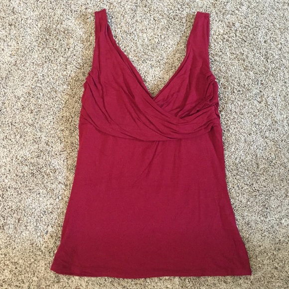 The Limited Sleeveless Merlot Top