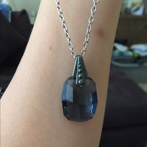 Touchstone Crystal Necklace Navy