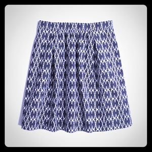 J. CREW✨JACQUARD WOVEN SKIRT✨DARK NAVY & GRAY✨NWOT