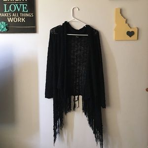 Black cardigan