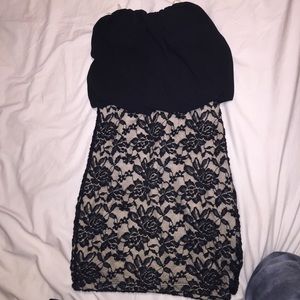 Lace mini tight dress