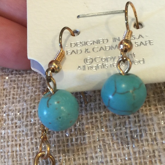 LAST ONE! Cross Tassel Necklace & Earrings - Picture 2 of 2