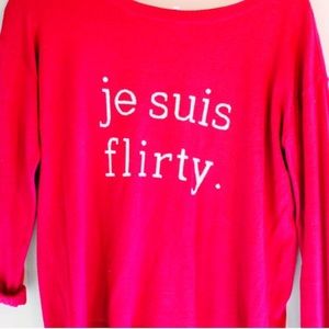 NWOT Joie Je Suis Flirty Magenta Pink Sweater Sz S