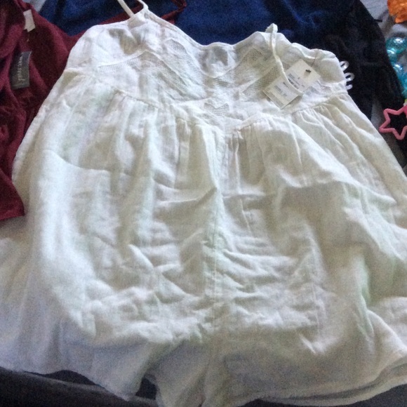 White Volcom romper
