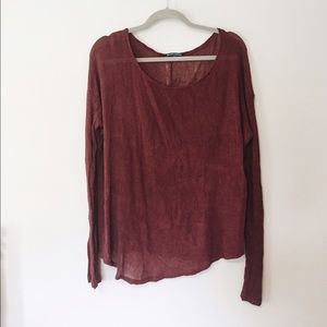 Brandy Melville burgundy sweater