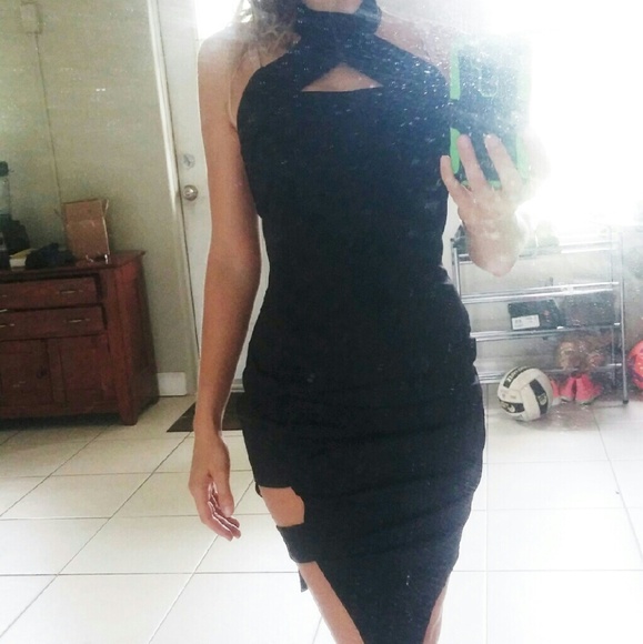 Clearence NWOT Stunning Sexy Turtleneck Dress. - Picture 4 of 4