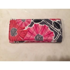Vera Bradley Trifold Wallet in Cheery Blossoms