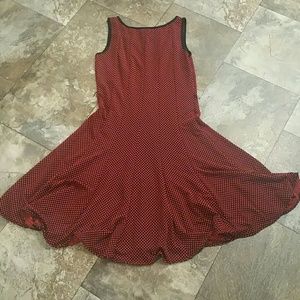 Black and Red Polka Dot Dress