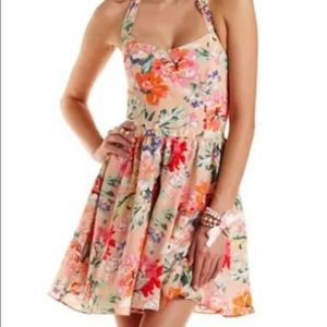 Floral halter dress