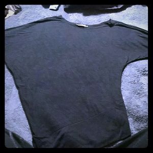 Black off shoulder shirt