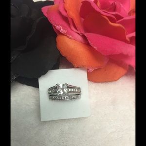 Stainless Steel Cz Wedding Set