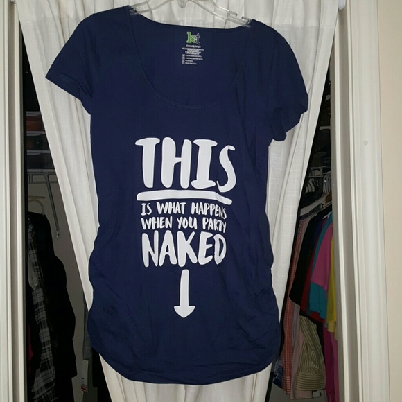 "This is what happens when..." maternity tee