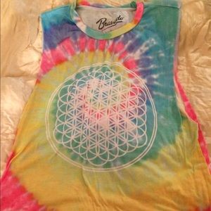Tie-dye tank top.