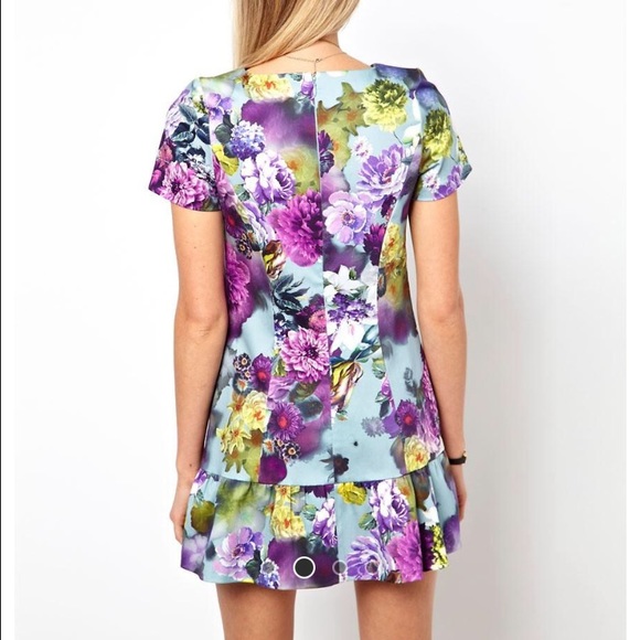 ASOS Petite Dresses - ASOS PETITE Floral Drop Waist Dress ASOS Petite Dresses - ASOS PETITE Floral Drop Waist Dress