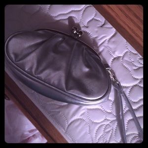 Small silver wristlet