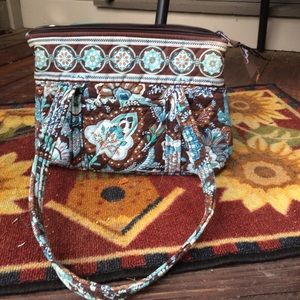 Vera Bradley Java Blue Little Betsy Purse